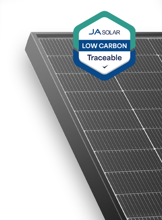 450W N-type Double Glass Bifacial LB Traceable Low Carbon with MC4 connectors (Black Frame)