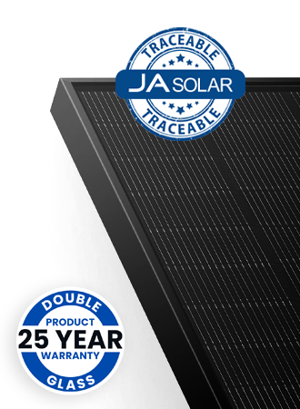 450W N-type Bifacial Double Glass Traceable LB All Black with MC4