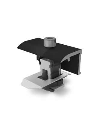 K2 End Clamp 25-40 mm, Black anodized